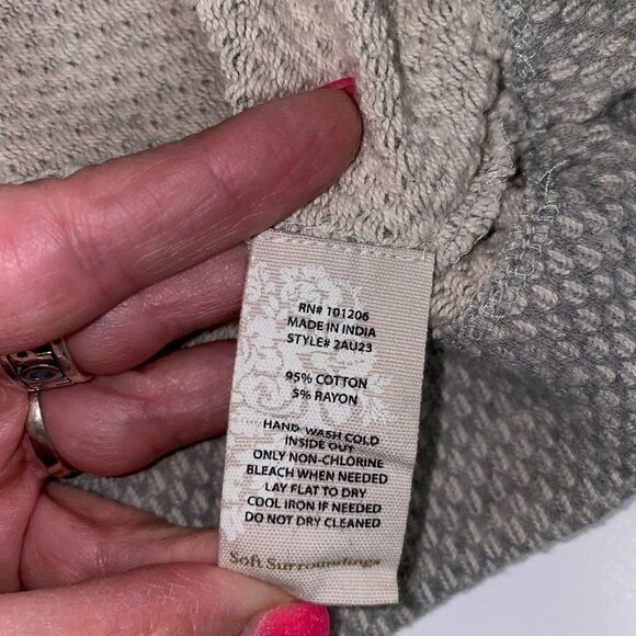 Soft surroundings  Maru button pullover - Picture 4 of 8